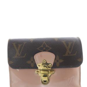 LOUIS VUITTON チェリーウッド コンパクトウォレット 財布 茶 ブラウン ピンク M61911 /SR17 OH