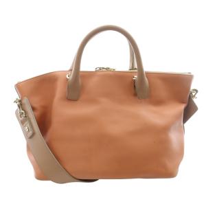 ベイリー 2WAY トートバッグ ハンドバッグ ショルダーバッグ べージュ オレンジ /SR20 OH