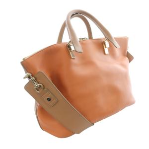 Chloe ベイリー 2WAY トートバッグ ハンドバッグ ショルダーバッグ べージュ オレンジ /SR20 OH