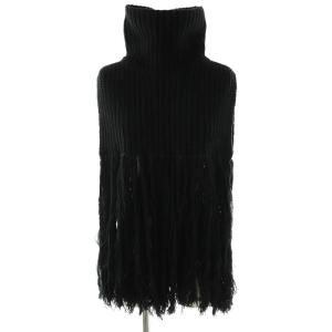 11249 RIBBED TURTLENECK SWEATER CAPE セーター ケープ ベスト ウール