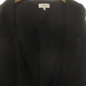 HYKE P/R STRETCH SLEEVELESS LONG BLAZER  1 ブラック 17331
