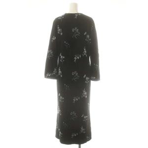 Mame Kurogouchi Floral Jacquard Knitted Dress ワンピース 2 ブラック