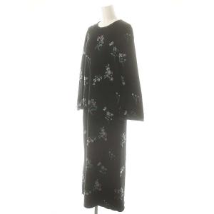 Mame Kurogouchi Floral Jacquard Knitted Dress ワンピース 2 ブラック