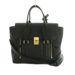 パシュリミディアム 2WAY ショルダーバッグ ハンドバッグ 黒 /MI OS