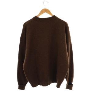 THE RERACS THERERACS ザリラクス CREW NECK KNIT ニット セーター 長袖 F 茶 ブラウン /AT OS