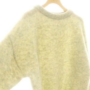 Acne Studios モヘア×ウールブレンド クルーネック ニット セーター 長袖 XXS グリーン FN-WN-KNIT000638