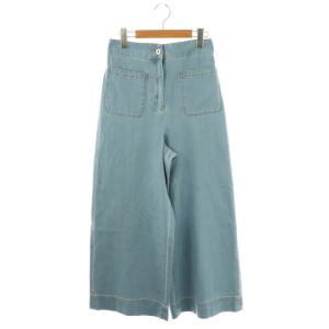 25SS パッチポケットワイドデニムパンツ ジーンズ 2 青 ブルー /AT OS