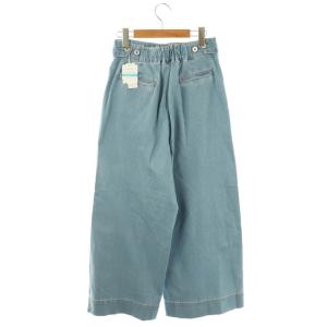 STRAWBERRY-FIELDS 25SS パッチポケットワイドデニムパンツ ジーンズ 2 青 ブルー /AT OS