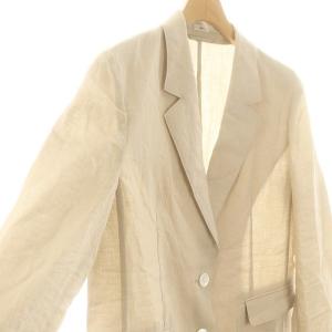 IENA 25SS ウォッシャブル ソフトリネン2Bジャケット 038 ベージュ