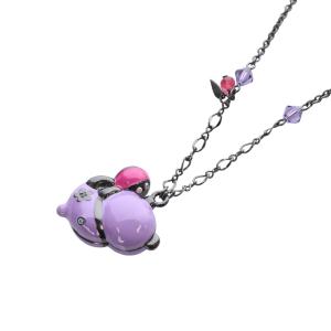 ANNA SUI パンダ ネックレス ペンダント 紫 パープル /SR35