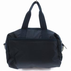 LesportSAC SMALL UPTOWN SATCHEL 2WAY ハンドバッグ ショルダー ナイロン ロゴ 紺 ネイビー