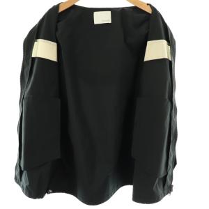 COLLAGE GALLARDAGALANTE 24AW アノラックパーカー ジャケット ジップアップ F ブラック ライトベージュ /DO OS