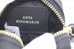 ANYA HINDMARCH アイズ イヤホン ポーチ ナイロン ブラック /YO24