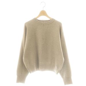 24AW ジップスウェットライクニット セーター クルーネック F ベージュ /AT OS
