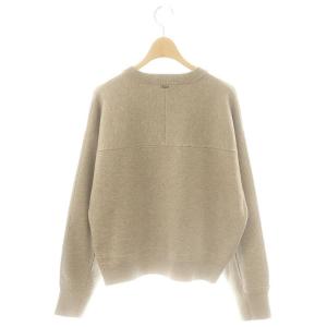 COLLAGE GALLARDAGALANTE 24AW ジップスウェットライクニット セーター クルーネック F ベージュ /AT OS