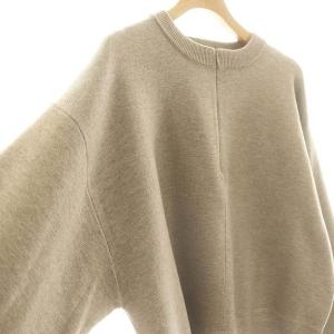 COLLAGE GALLARDAGALANTE 24AW ジップスウェットライクニット セーター クルーネック F ベージュ /AT OS