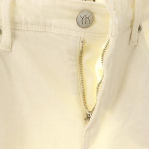 YANUK RUTH テーパードデニムパンツ ジーンズ 25 白 ホワイト /AT OS