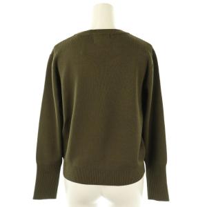 CLANE BASIC COMPACT KNIT TOPS ニット セーター 長袖 1 カーキ /NR OS