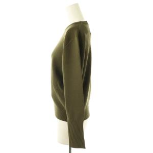 CLANE BASIC COMPACT KNIT TOPS ニット セーター 長袖 1 カーキ /NR OS