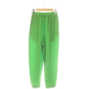 ENFOLD 24SS DRAPE TAPERED-TROUSERS パンツ テーパード イージー 34 緑 /MI
