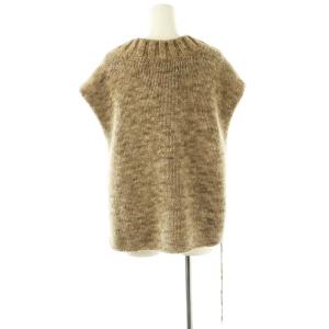 Maison Margiela 4 14 ボタニカルダイニットタバード ベスト アルパカ混 M モカ SI0TH0001