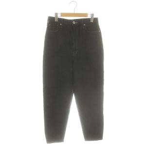 THE FIG LOOSE デニムパンツ ジーンズ テーパード 26 ブラック /DF OS