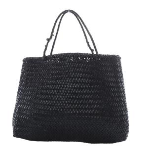 SOPHIE かごバッグ トートバッグ メッシュ レザー ブラック /YO3