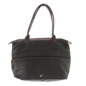 Longchamp ANA ルプリアージュ トートバッグ ハンドバッグ 茶 ブラウン /SR12