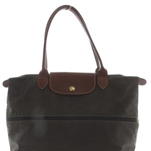 Longchamp ANA ルプリアージュ トートバッグ ハンドバッグ 茶 ブラウン /SR12