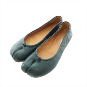 Tabi パンプス 37 グリーン S58WZ0042