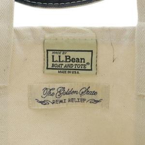 L'Appartement L.L.Bean×REMI RELIEF トートバッグ ハンドバッグ キャンバス ブラック /YO6