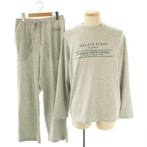 24AW セットアップ 上下 インレイワンポイントロンT Tシャツ カットソー 長袖 パンツ イージー
