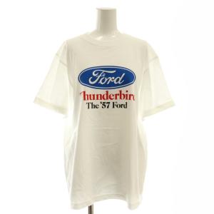 ford ロゴプリントTシャツ カットソー F オフホワイト マルチカラー /DO OS