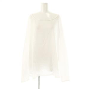 25SS コットンスラブクルーネックプルオーバー カットソー 長袖 ホワイト /DF OS