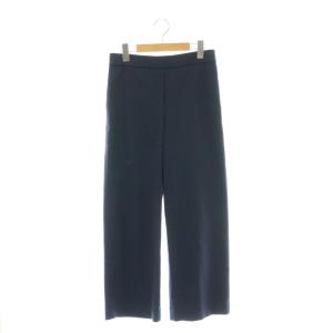 23SS STRETCH OXFORD EASY CROP パンツ ワイド クロップド 2 紺 /CX