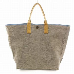 ハンドバッグ トート キャンバス 茶 ブラウン 6-07-9910 /UO