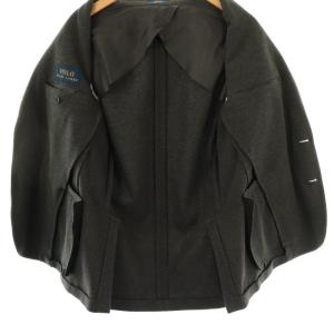 POLO RALPH LAUREN 背抜き2Bテーラードジャケット シングル 40R ダークグレー /DF OS
