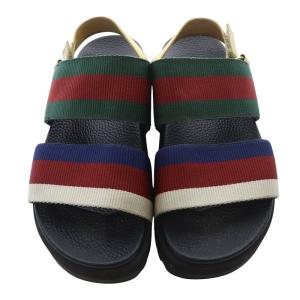 GUCCI バックストラップ サンダル 37 ブラック