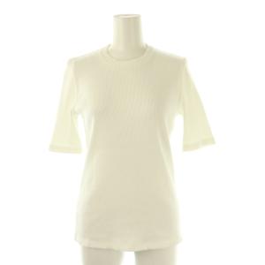 リブクルーネックTシャツ カットソー 五分袖 1 オフホワイト /DO OS