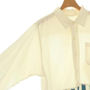 visvim talbot p.o. shirt l/s 切り替え プルオーバー ストライプシャツ チュニック 2 白