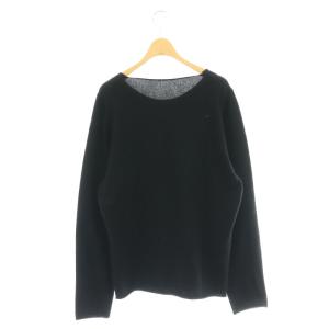 lucien pellat finet スカルUネックニットカシミヤ セーター プルオーバー XL 黒 /CX OS AD