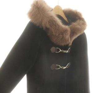 Apuweiser-riche ビット付きショートダッフルコート アウター 1 ブラック /HK OS SH