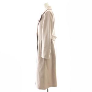 Apuweiser-riche パール釦バックフレアコート チェスターコート アンゴラ混 0 スモークピンク /ES OS SH