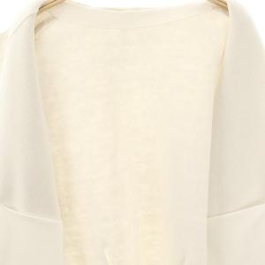 Apuweiser-riche 23AW 2WAY ポケファーノーカラーコート ニット フェイクファー 1 オフホワイト /MI OS