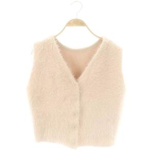 23AW フェザーニットベスト 前開き 2 ピンク /HK OS SH