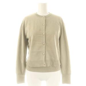 23SS 異素材コンビアンサンブルニット カーディガン カットソー 2 カーキ /HK OS