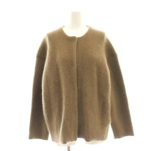 ふわふわニットショートコート アウター 1 モカブラウン /CX OS SH