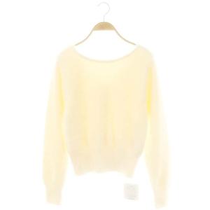 23AW パール釦Vネックニットカーディガン 長袖 2 ホワイト /HK OS SH