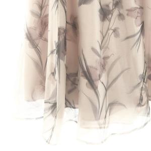 Apuweiser-riche 23SS フラワー オーガンジーフレアスカート ロング 0 ピンク /DF OS