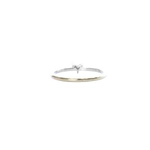 STAR JEWELRY STARJEWELRY 指輪 K18 WG ダイヤ0.08ct ミステリアスハート 8号 ホワイトゴールド